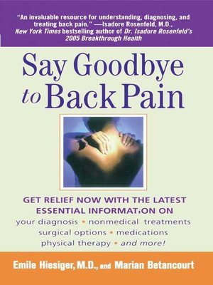 cover image of Say Goodbye to Back Pain